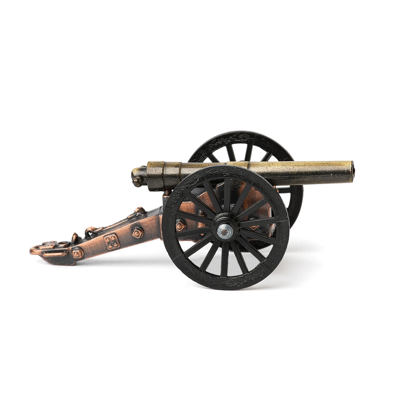 Bronze coloured Cannon pencil sharpener right view