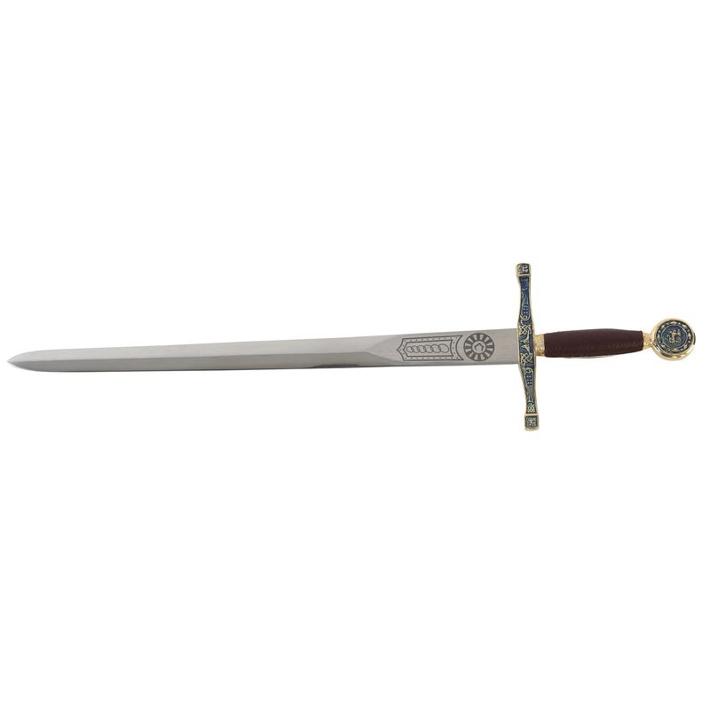 Excalibur mini sword letter opener full view sideways