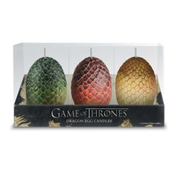 Game of Thrones dragon egg candle set in branded box