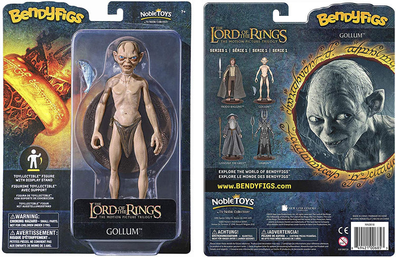 Gollum Bendyfig front and back of box