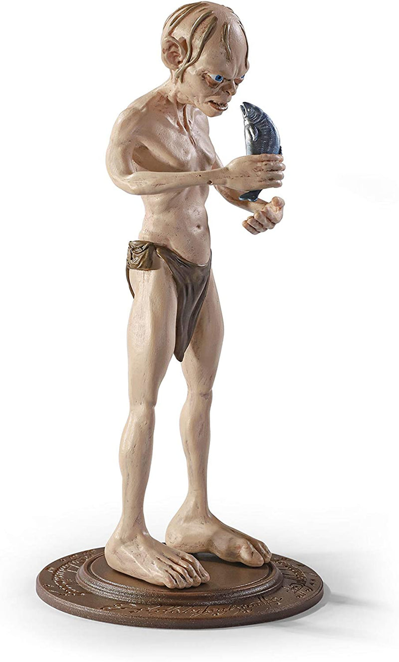 Gollum Bendyfig holding fish right side view profile