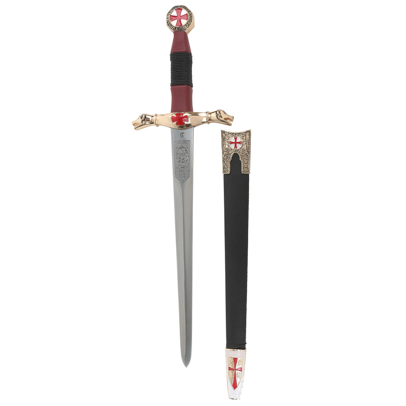 Knights Templar dagger next to scabbard