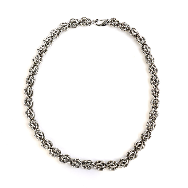 Men’s chain mail necklace