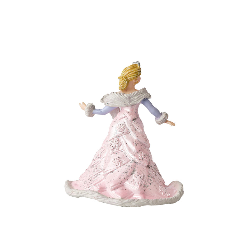 Papo: The Enchanted Princess in a pink glittery dress figurine back view