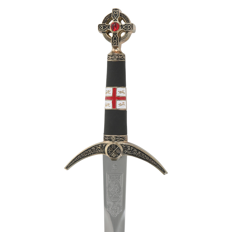 Robin Hood replica dagger pommel, hilt and crossguard back