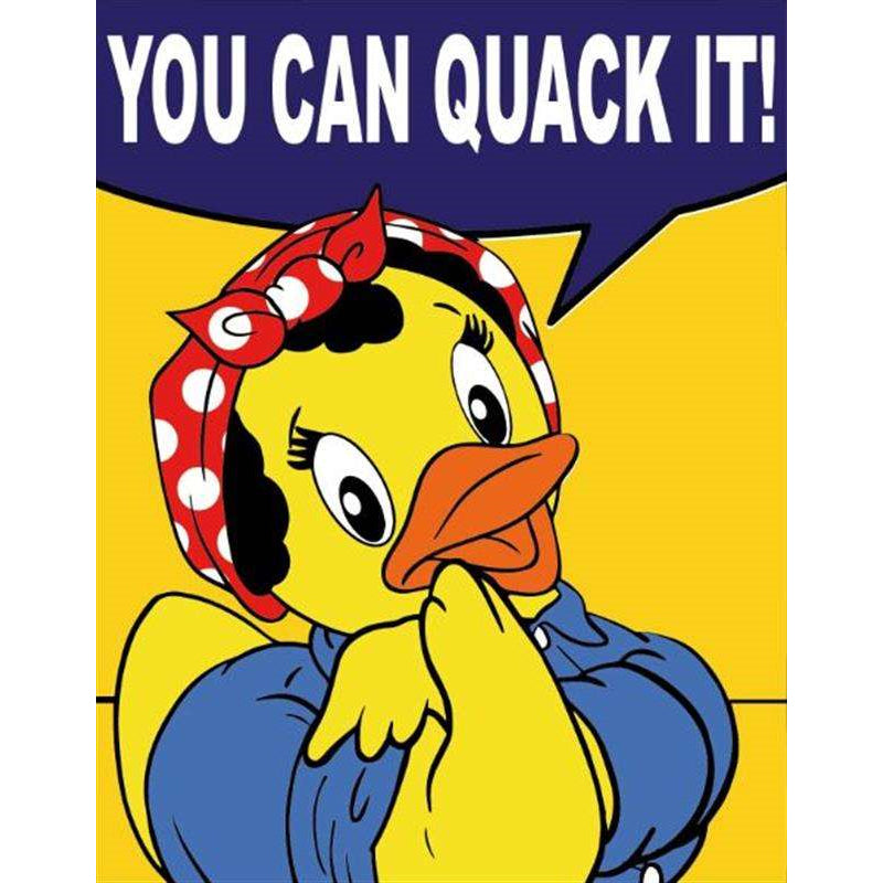 You Can Quack It Rosie the Riveter Rubber Duck