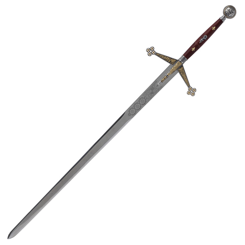 Scottish Claymore Sword replica full view at an angle