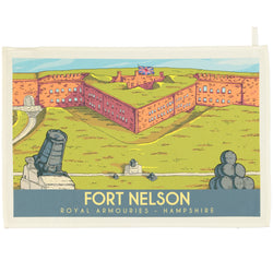 Fort Nelson Vintage Tea Towel -Hampshire