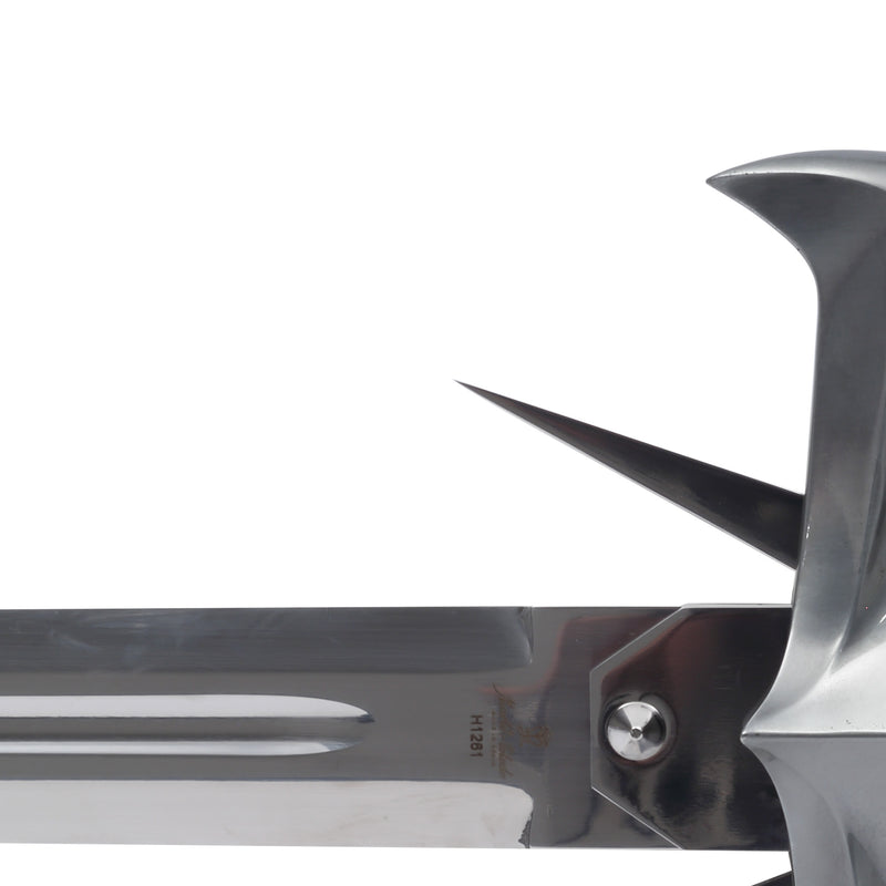 The Kurgan Sword Replica Highlander blade and spikes close up detail 