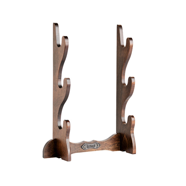 希少 Antique wooden display stand Wooden-three-replica-
