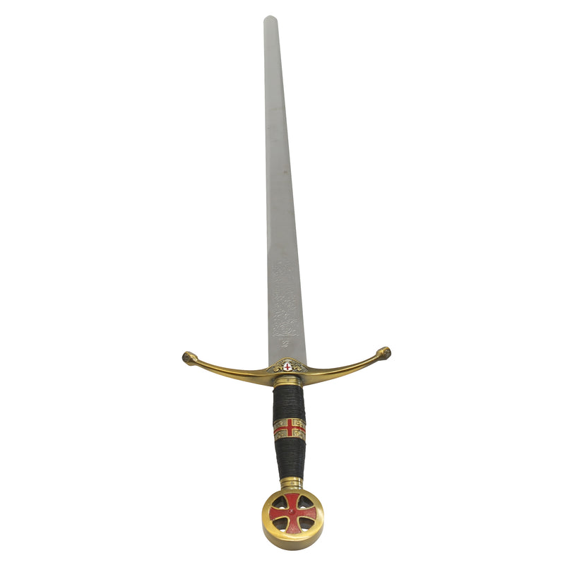 Crusader sword full length pointing backwards
