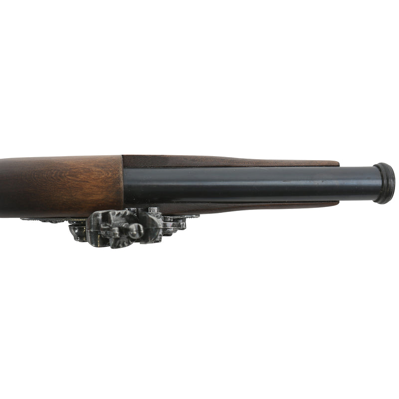 Flintlock pistol XVIII century barrel from above