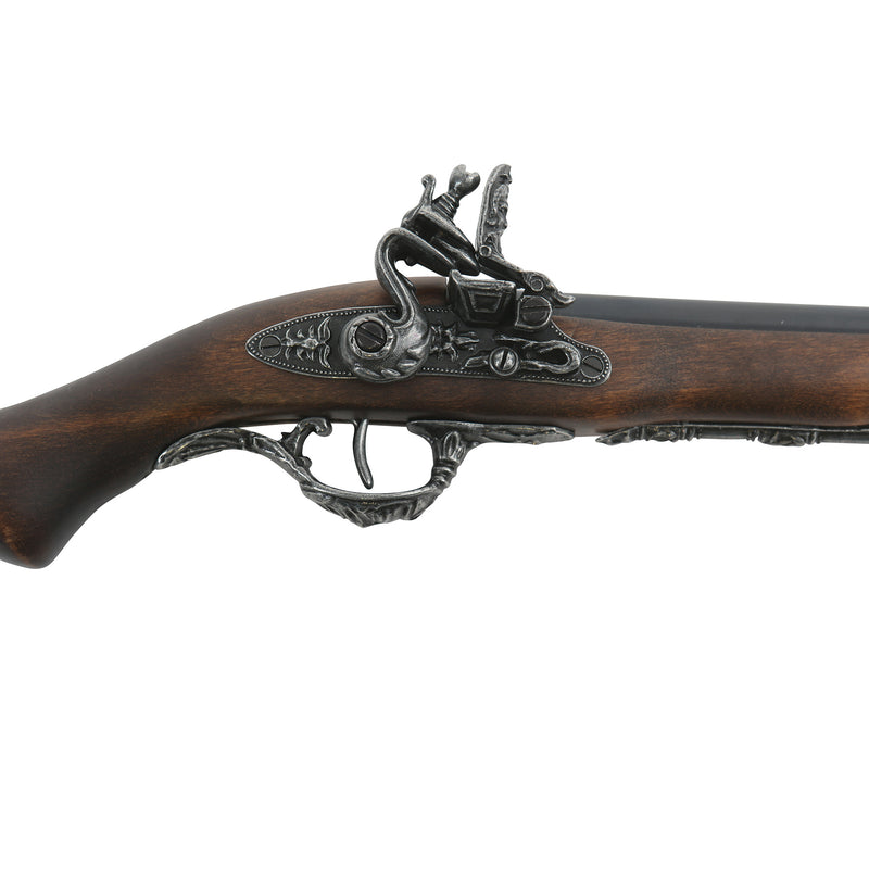 Flintlock pistol XVIII century flintlock-mechanism