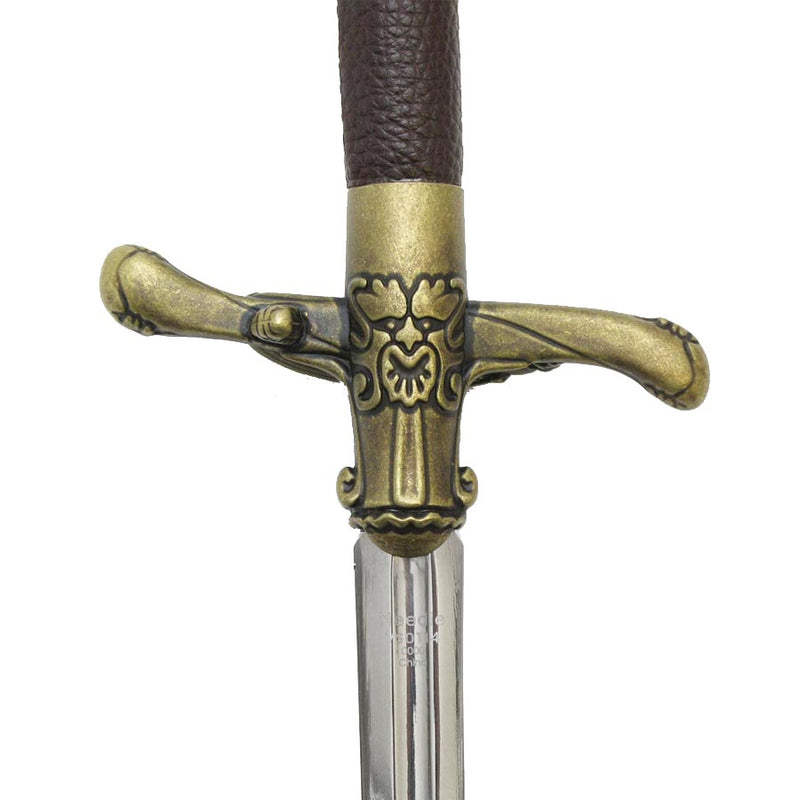Needle sword of Arya Stark hilt and crossguard detail