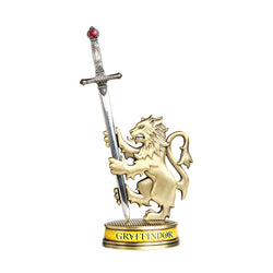 Harry Potter sword of Godric Gryffindor mini sword letter opener in gold lion stand