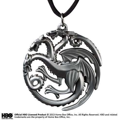 Targaryen Sigil pendant with leather cord
