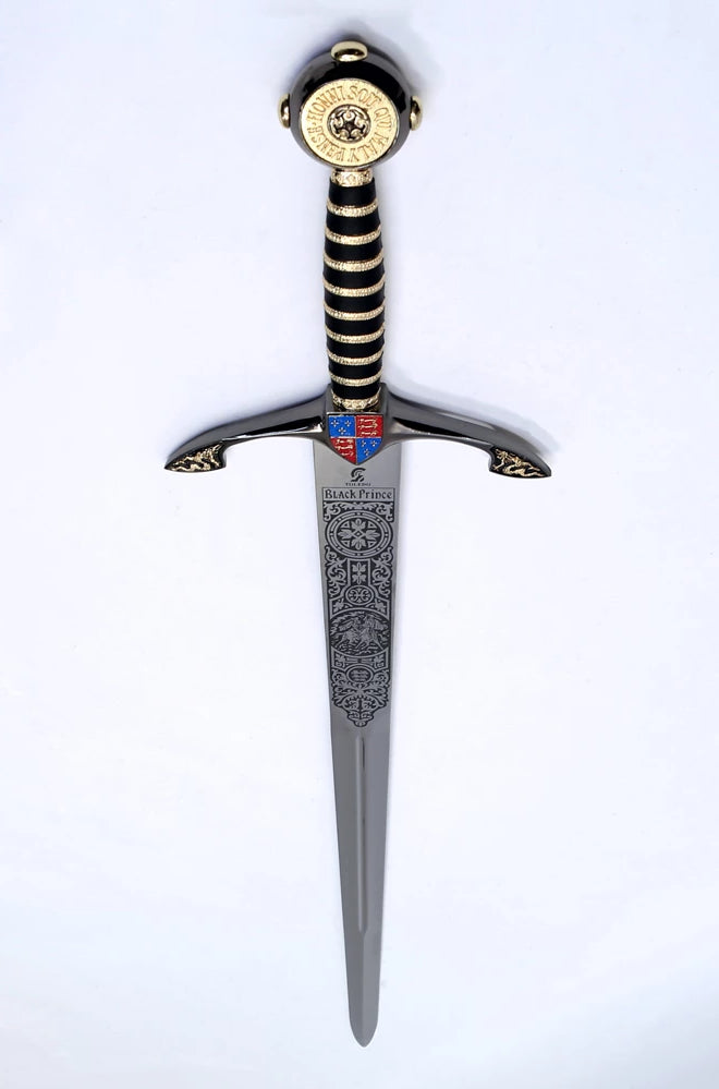 Black Prince sword full length angled