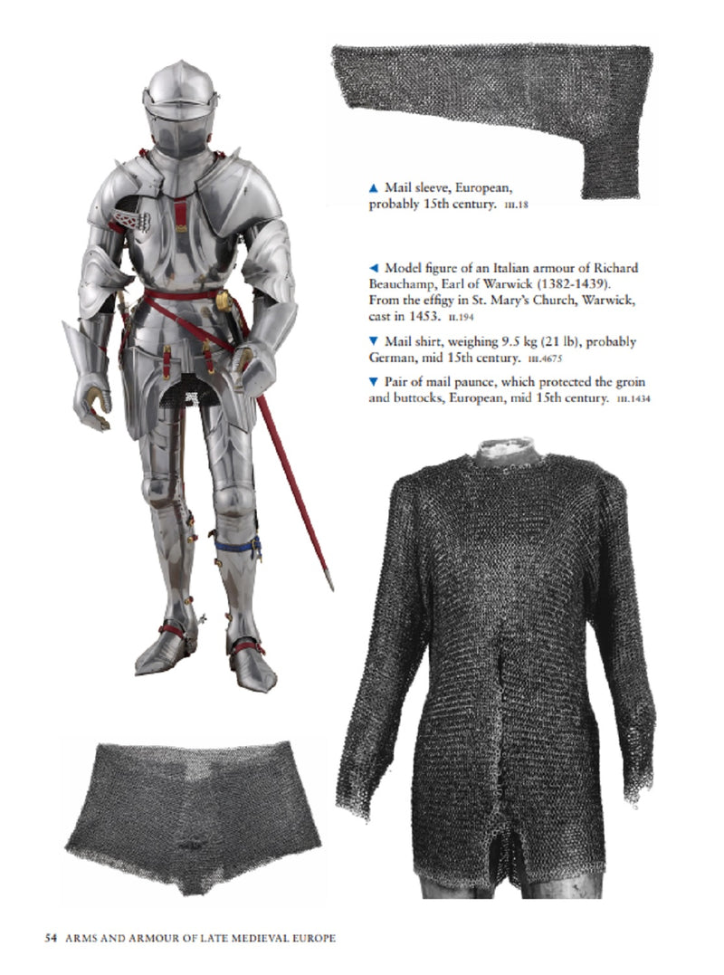 Arms and Armour of Late Medieval Europe Book Royal Armouries 1 page spread