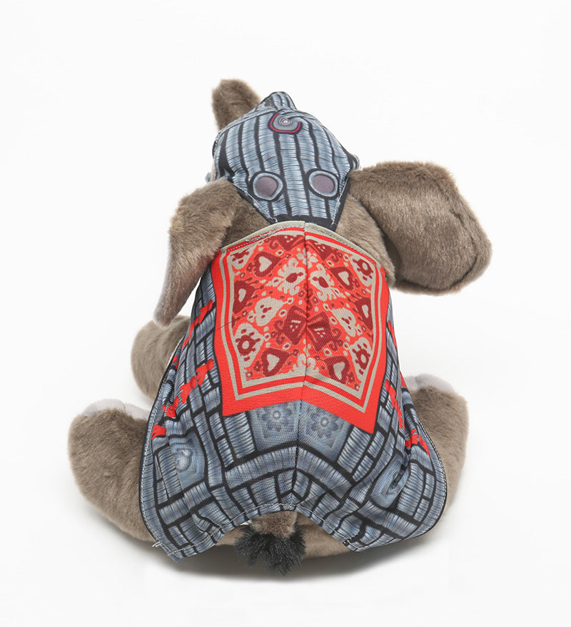 Royal Armouries armoured elephant stuffed toy back view