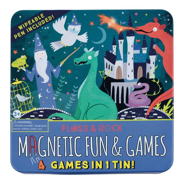 Magnetic fun and games tin box