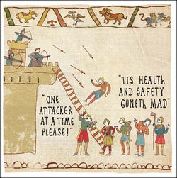 One Attacker at a time Greeting Card