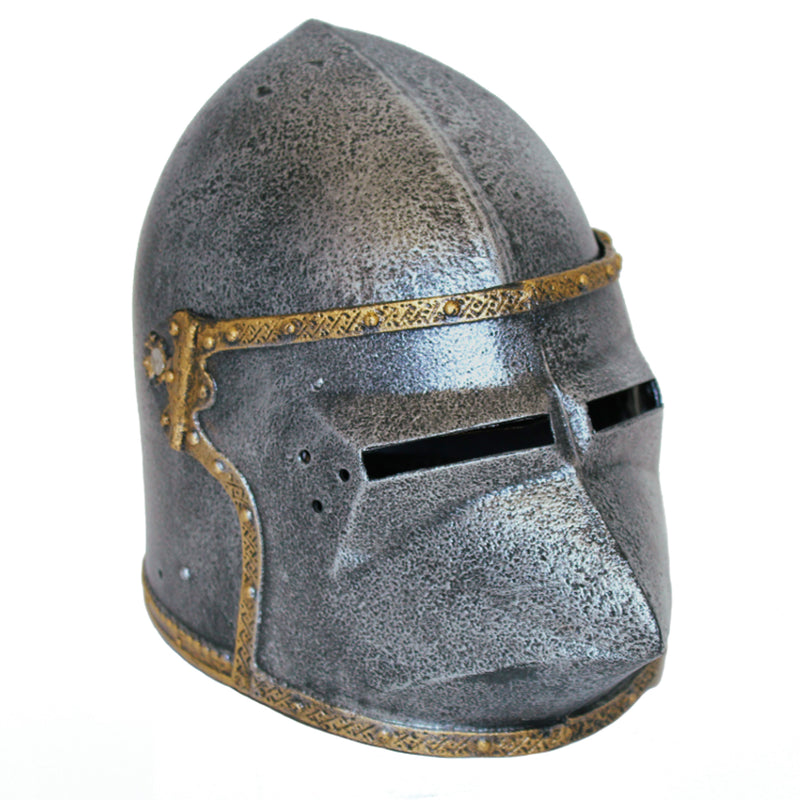 Pig Face Plastic Knight Helmet front right view