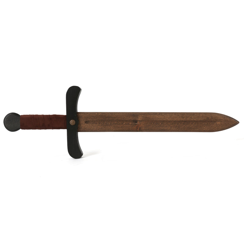 Colourful wooden sword unsheathed 
