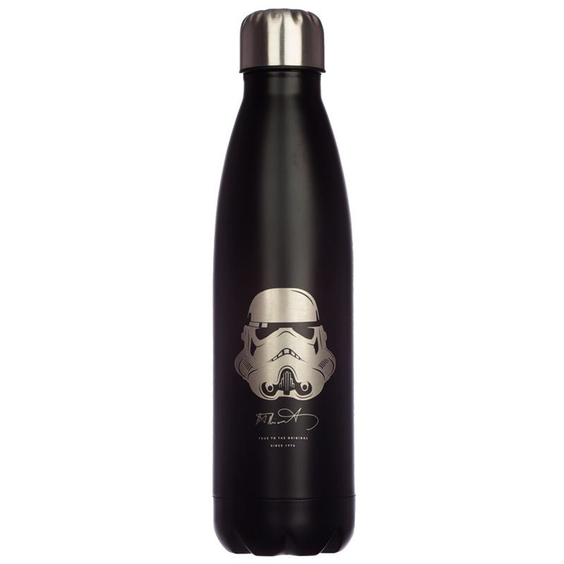 Stormtrooper Black Reusable Bottle with lid on
