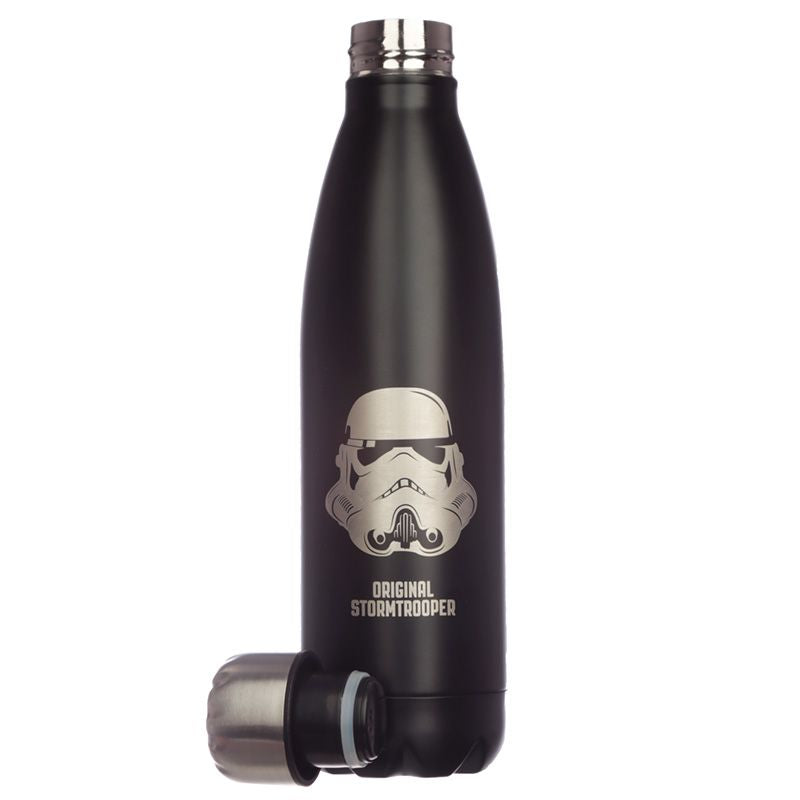 Stormtrooper Black Reusable Bottle with lid off