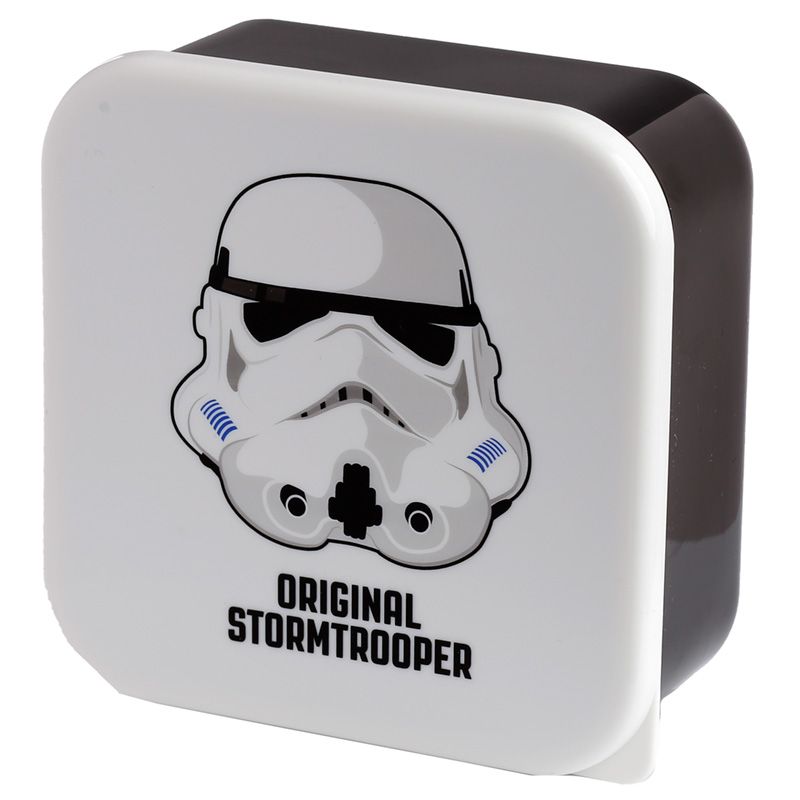 Stormtrooper Set of 3 Lunch Box & Snack Pots large black box