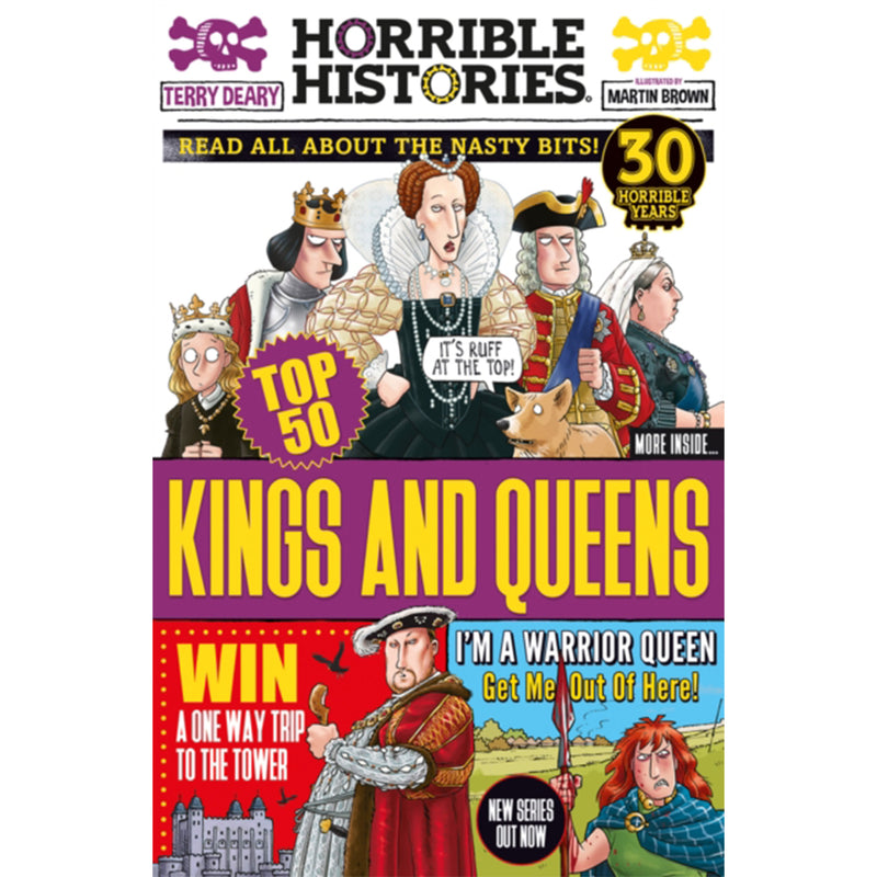 Horrible Histories Top 50 Kings and Queens front cover