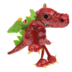 Red Dragon Finger Puppet right side profile