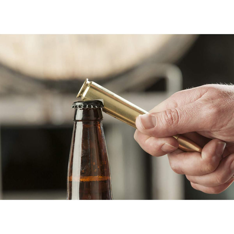 50 cal bottle opener opening a bottle