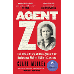 Book cover of 'Agent 70' with a red background and black and white photo of Elzbieta.