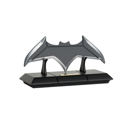 Batarang on black display stand angled to the right