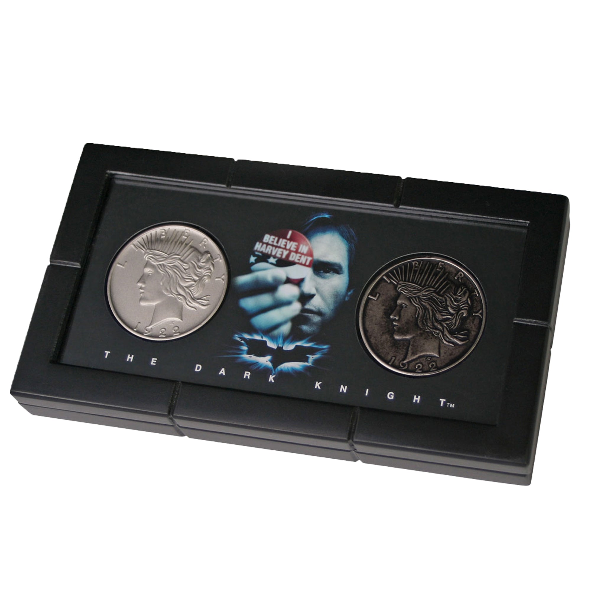 Batman Two Face Harvey Dent 1922 Peace Dollar Style Two Headed Magc Trck Prop Lucky Con - Foto 6