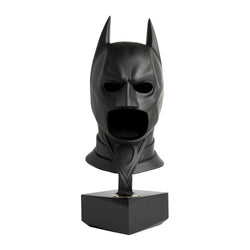 Full sized batman begins cowl replica with display stand