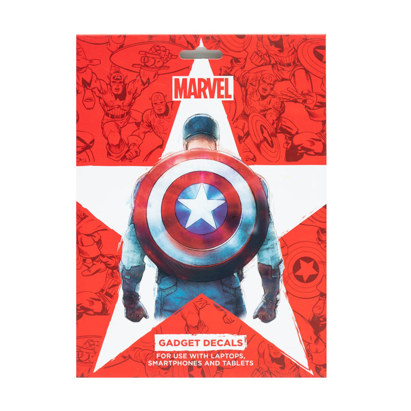 captain america decals front of packaging