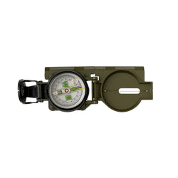 Olive green Lensmatic Compass opened up