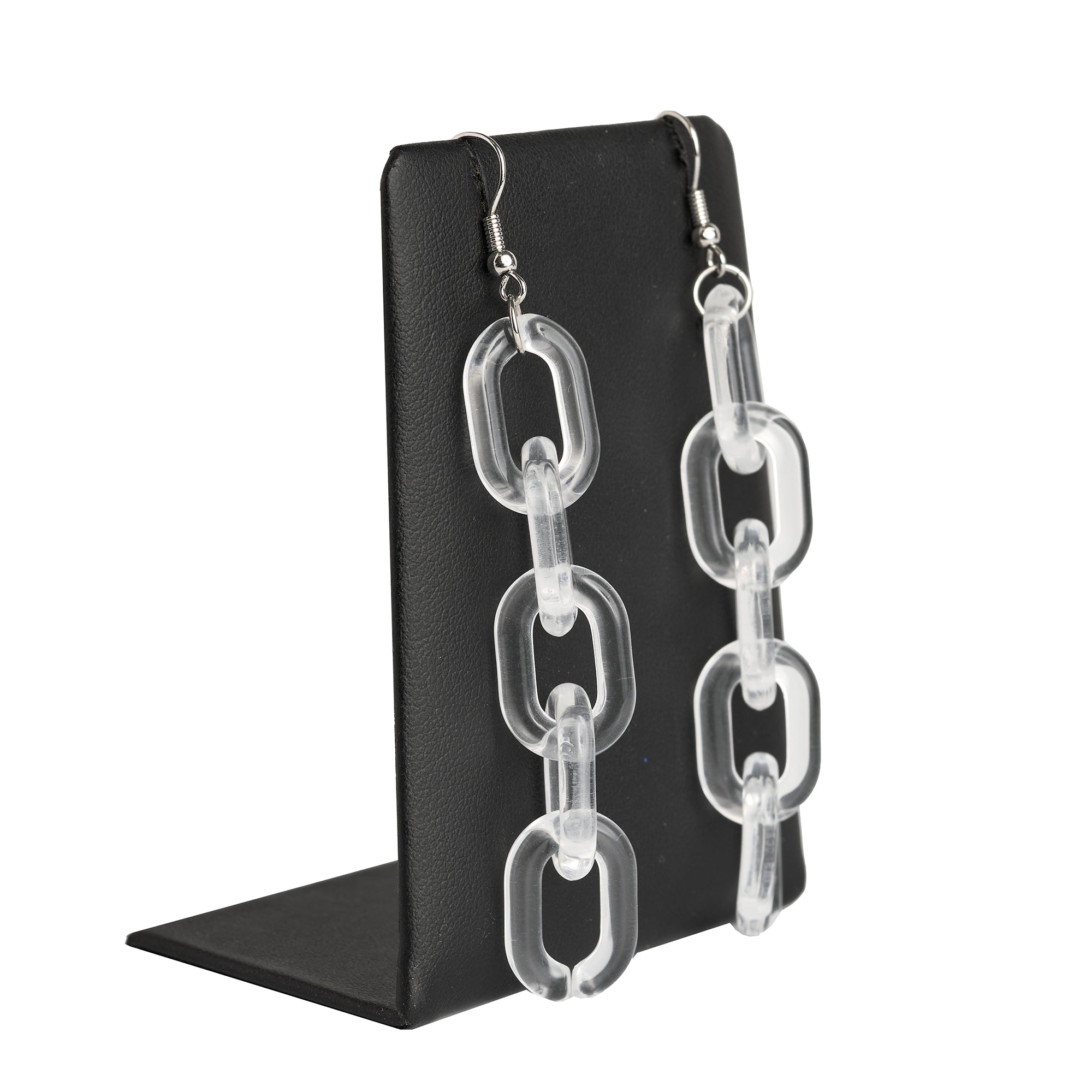 Transparent Acrylic Chain Drop Earrings Royal Armouries