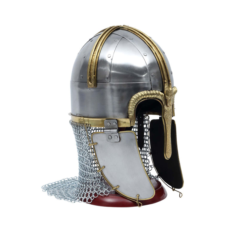 Coppergate Viking Helmet front right view 