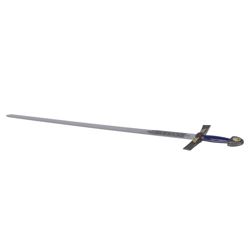 Deluxe Ivanhoe Sword full length lying flat at an angle
