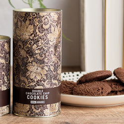 Double Chocolate Chip Cookies - Archers Sleeve package displayed next to plate of cookies
