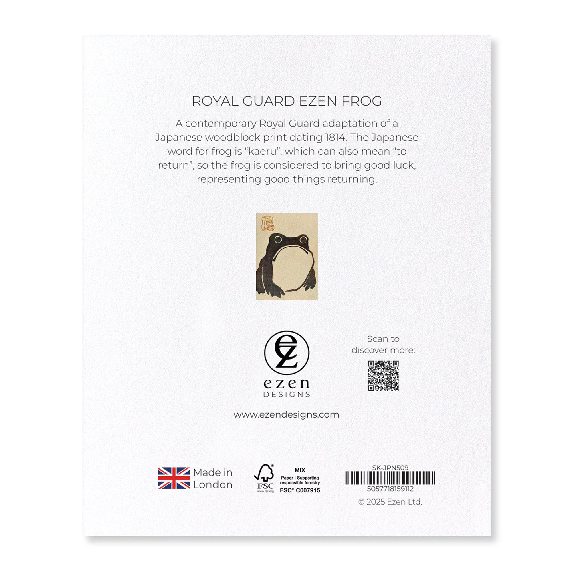 Royal Guard Ezen Frog - Sticker Set – Royal Armouries Museum Shop