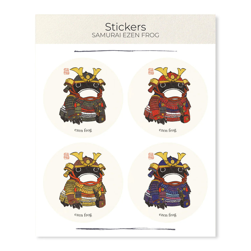 Samurai Ezen Frog - Sticker Set