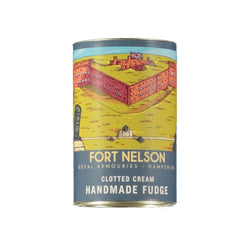 Clotted Cream Handmade Fudge in vintage style Fort Nelson packaging