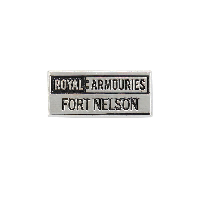 fort nelson logo pin badge
