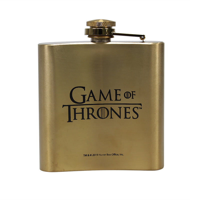 7oz Game of Thrones Hip Flask (All Men Must Die) game of thrones logo