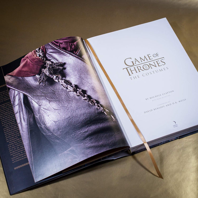 Game of Thrones: The Costumes: The official costume design book of Season 1 to Season 8 by Michelle Clapton bookplate page