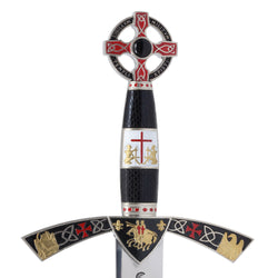Duluxe Templar Sword replica hilt crossguard and pommel